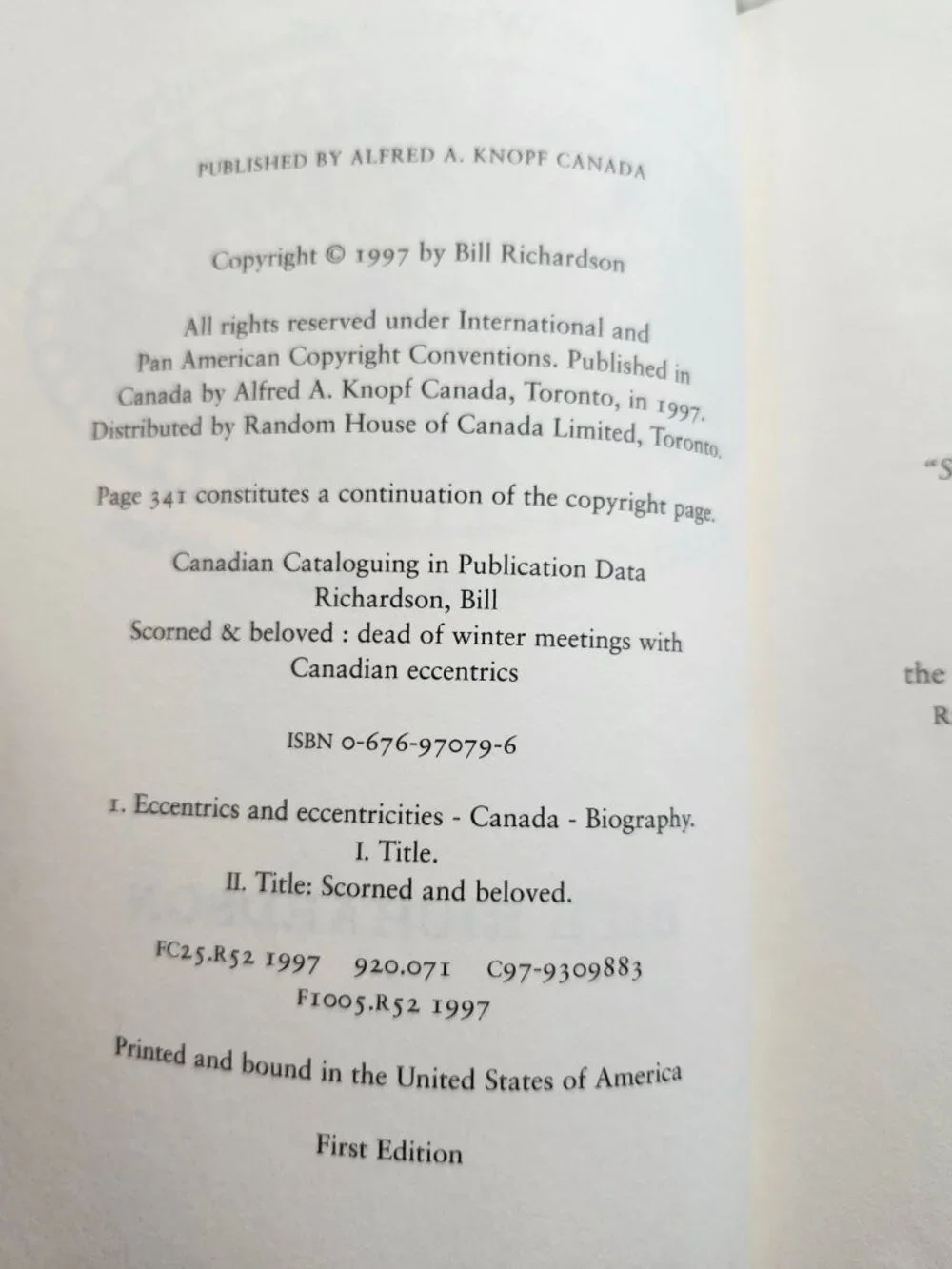 Bill Richardson Scorned & Beloved Dead of Winter Meetings Paperback 1997 Used - Picture 3 of 11